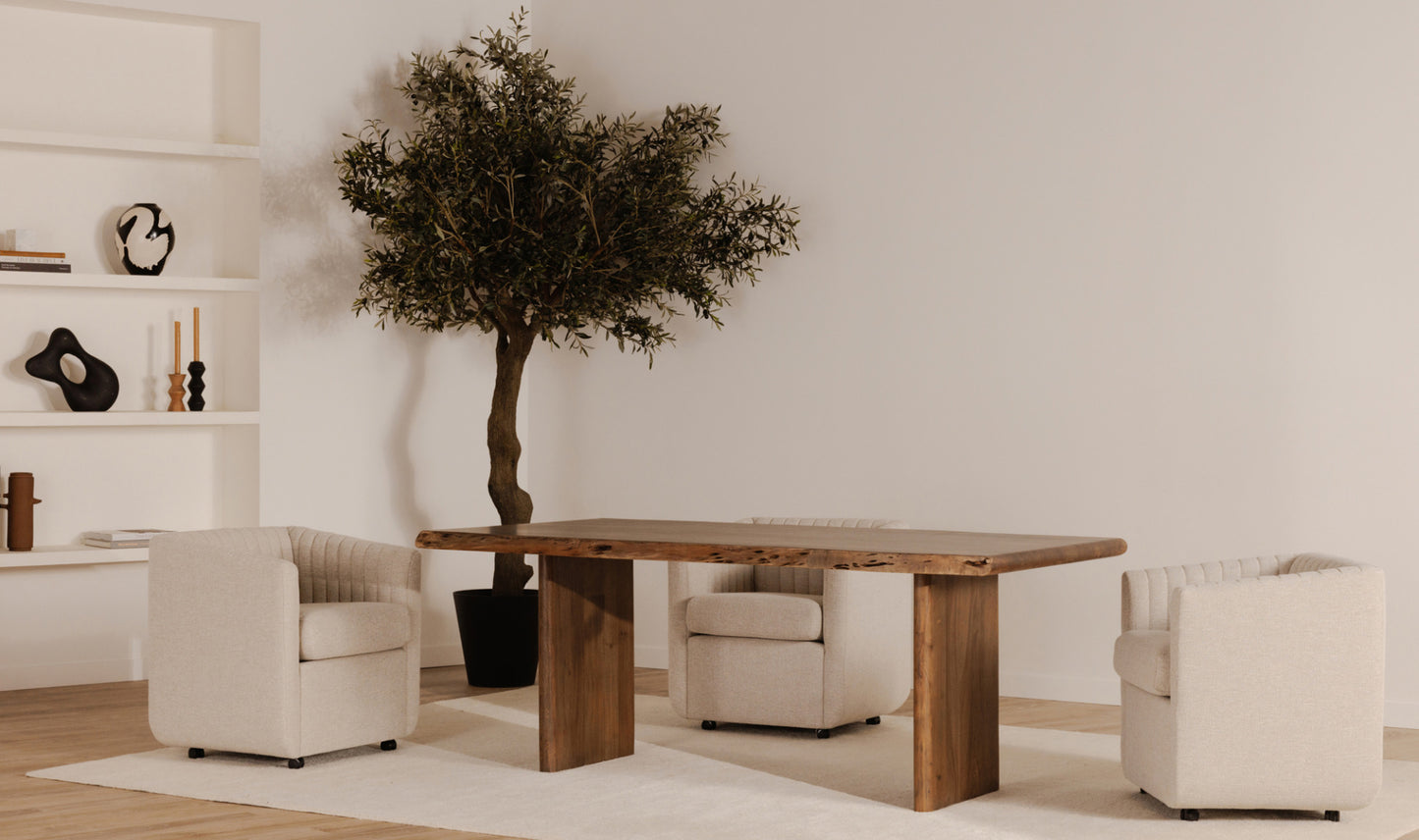 MOE’S Lila Small Dining Table Brown
