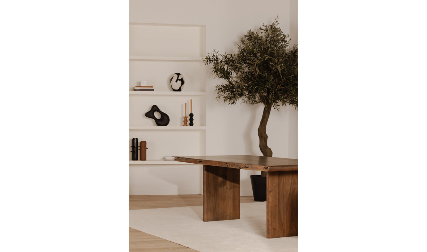 MOE’S Lila Small Dining Table Brown