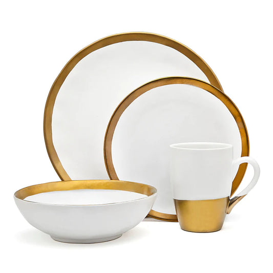 Terre D'or 4 Piece Dinner Set, Service For 1 - Echo Dining