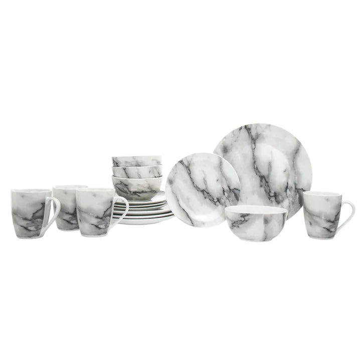 Carrera Porcelain 16 Piece Dinnerware Set, Service for 4 - Echo Dining