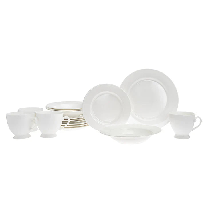 GODINGER Saborne Bone China 16 Piece Dinnerware Set - Echo Dining