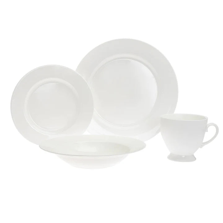 GODINGER Saborne Bone China 16 Piece Dinnerware Set - Echo Dining