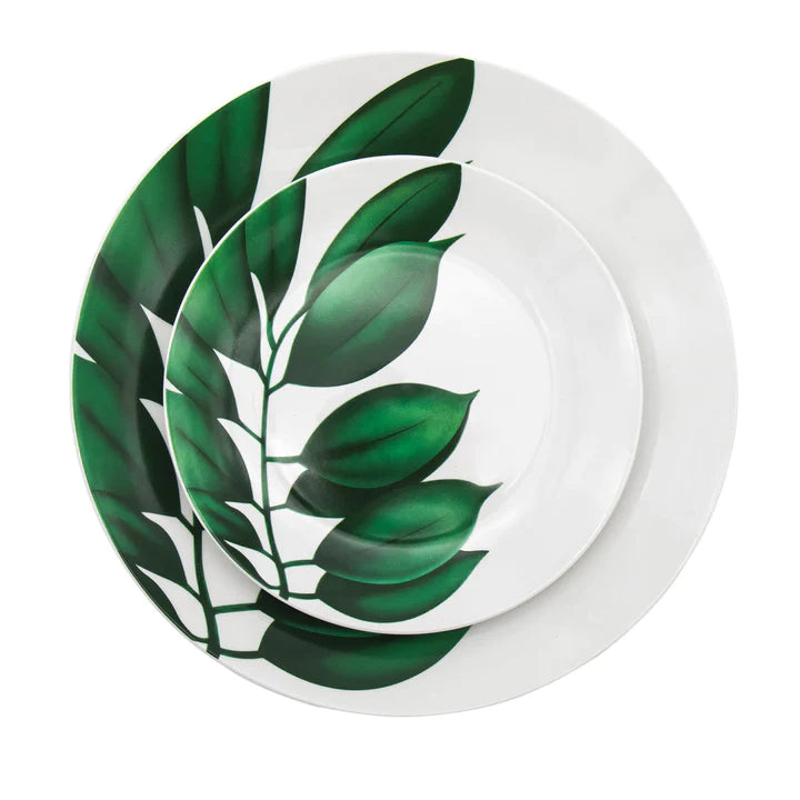 GODINGER Palma Porcelain 16 Piece Dinnerware Set, Service For 4 - Echo Dining