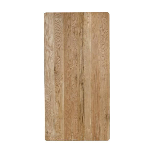 Top-down view of the Alden Dining Table Natural by Union Home, displaying the wood grain and natural finish.