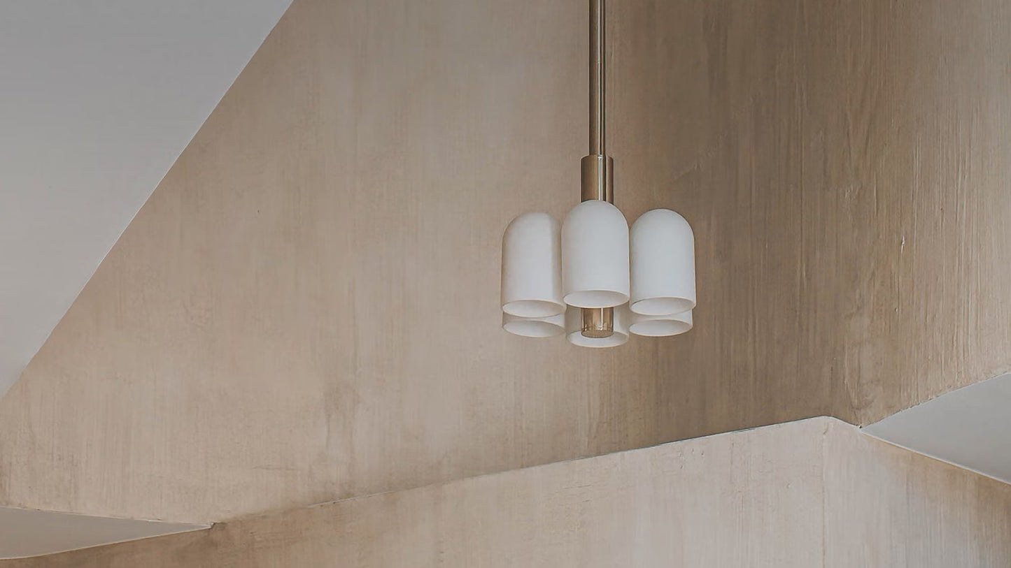 Cover image of the Odyssey 6 Pendant Light, emphasizing its large-scale, futuristic design.