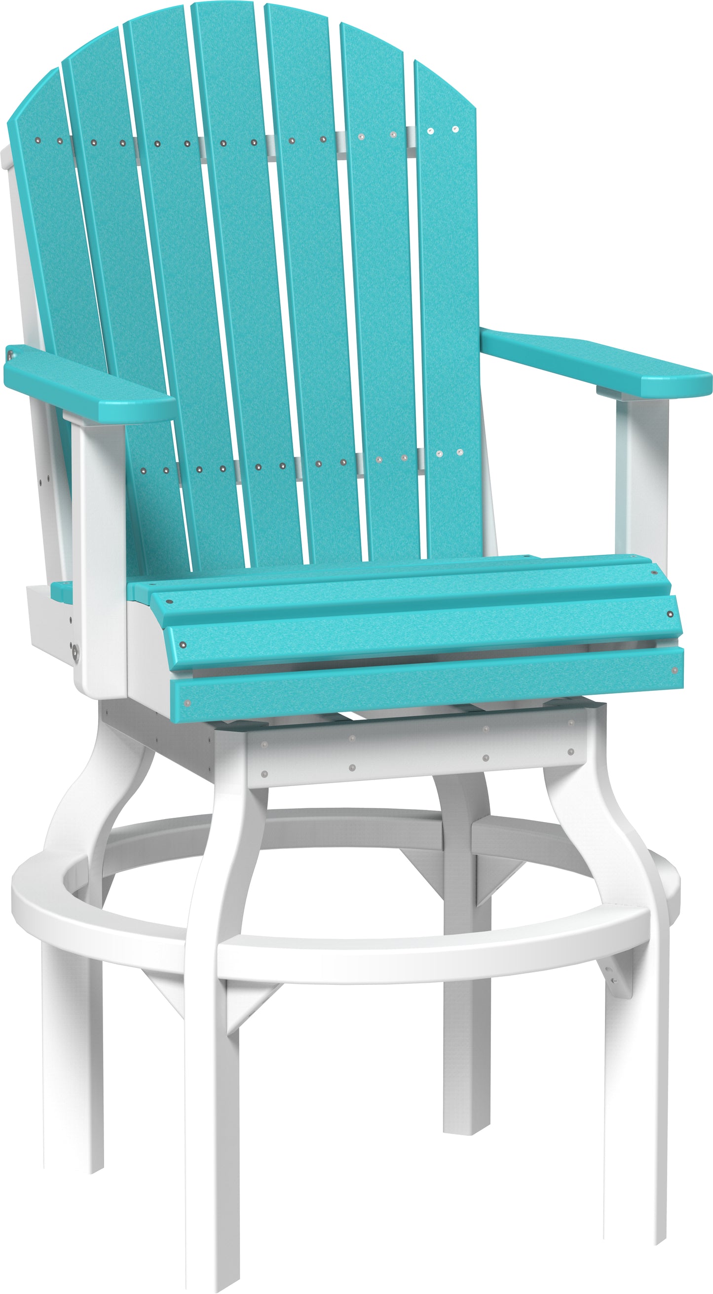 LUXCRAFT Poly Adirondack Bar Swivel Chair 2 Piece - Echo Dining