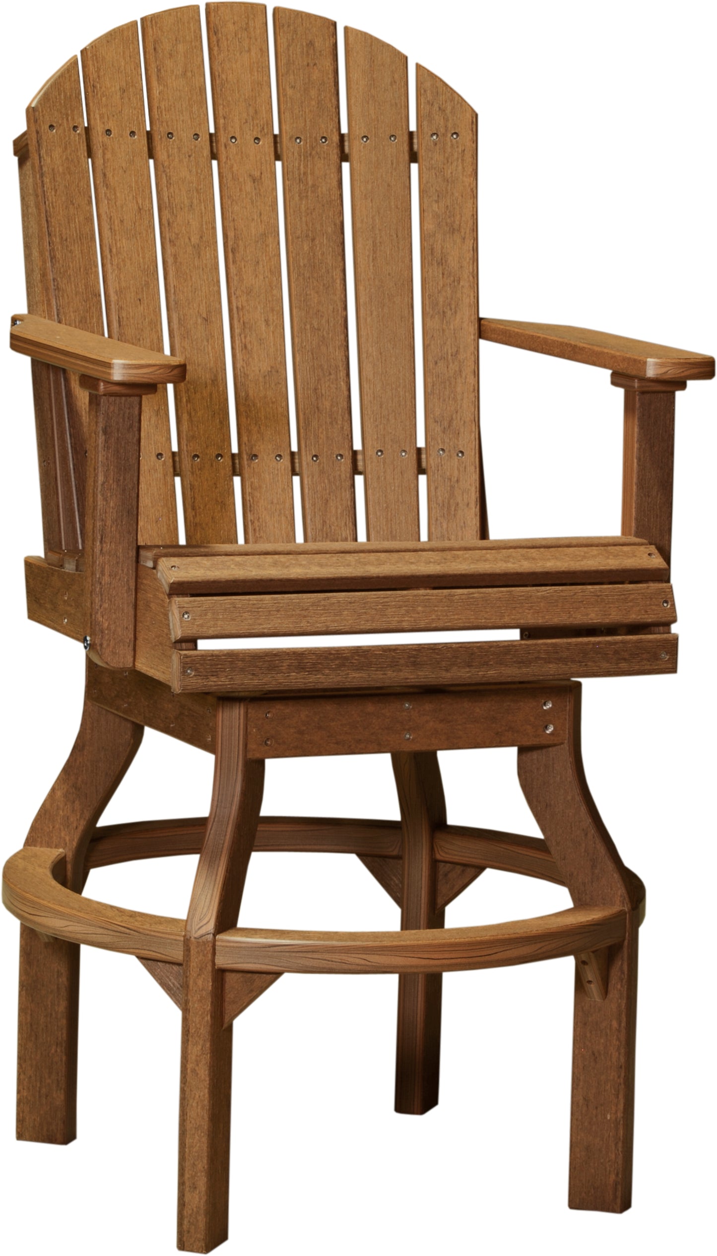 LUXCRAFT Poly Adirondack Bar Swivel Chair 2 Piece - Echo Dining