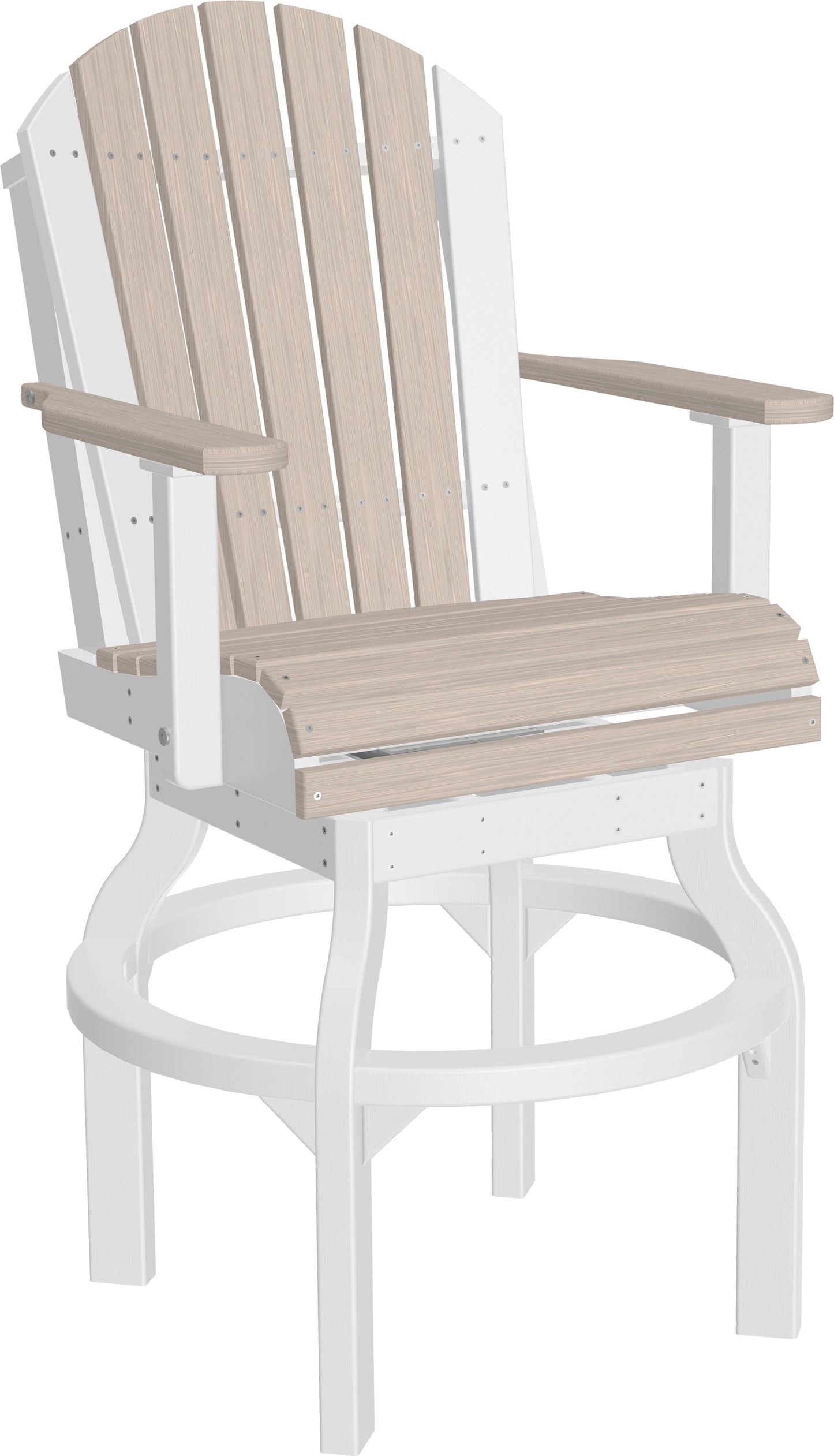 LUXCRAFT Poly Adirondack Bar Swivel Chair 2 Piece - Echo Dining