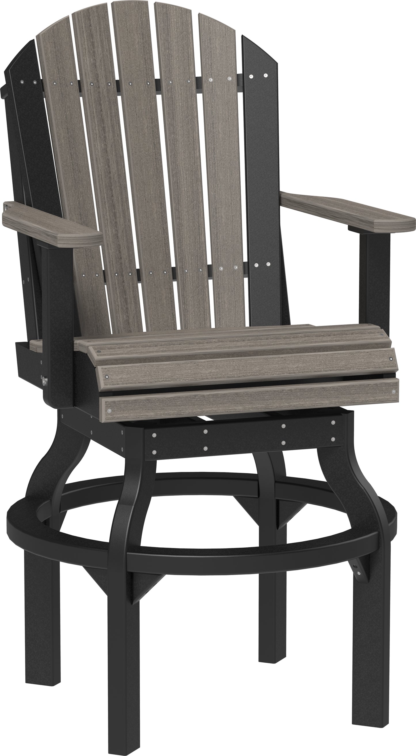 LUXCRAFT Poly Adirondack Bar Swivel Chair 2 Piece - Echo Dining