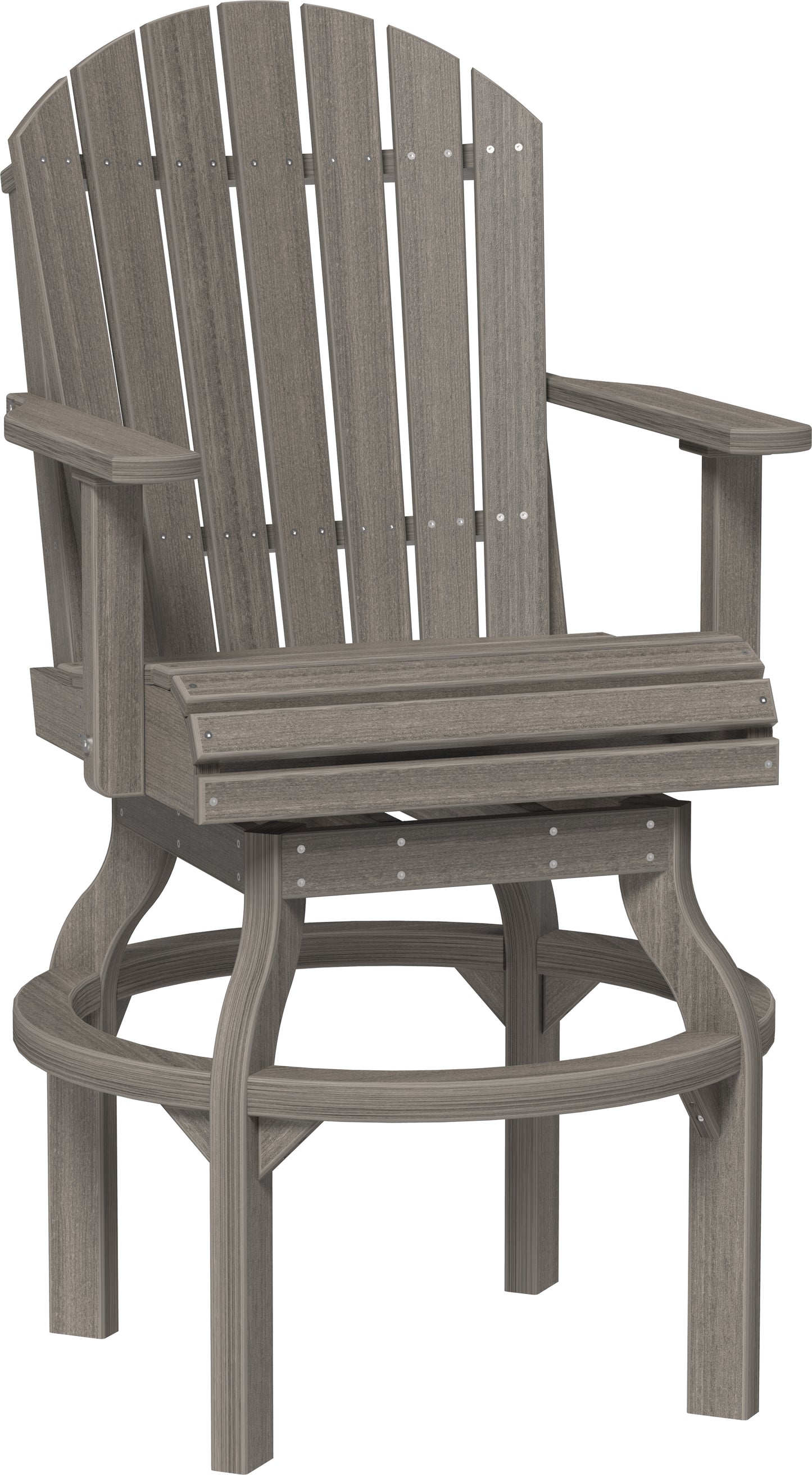 LUXCRAFT Poly Adirondack Bar Swivel Chair 2 Piece - Echo Dining