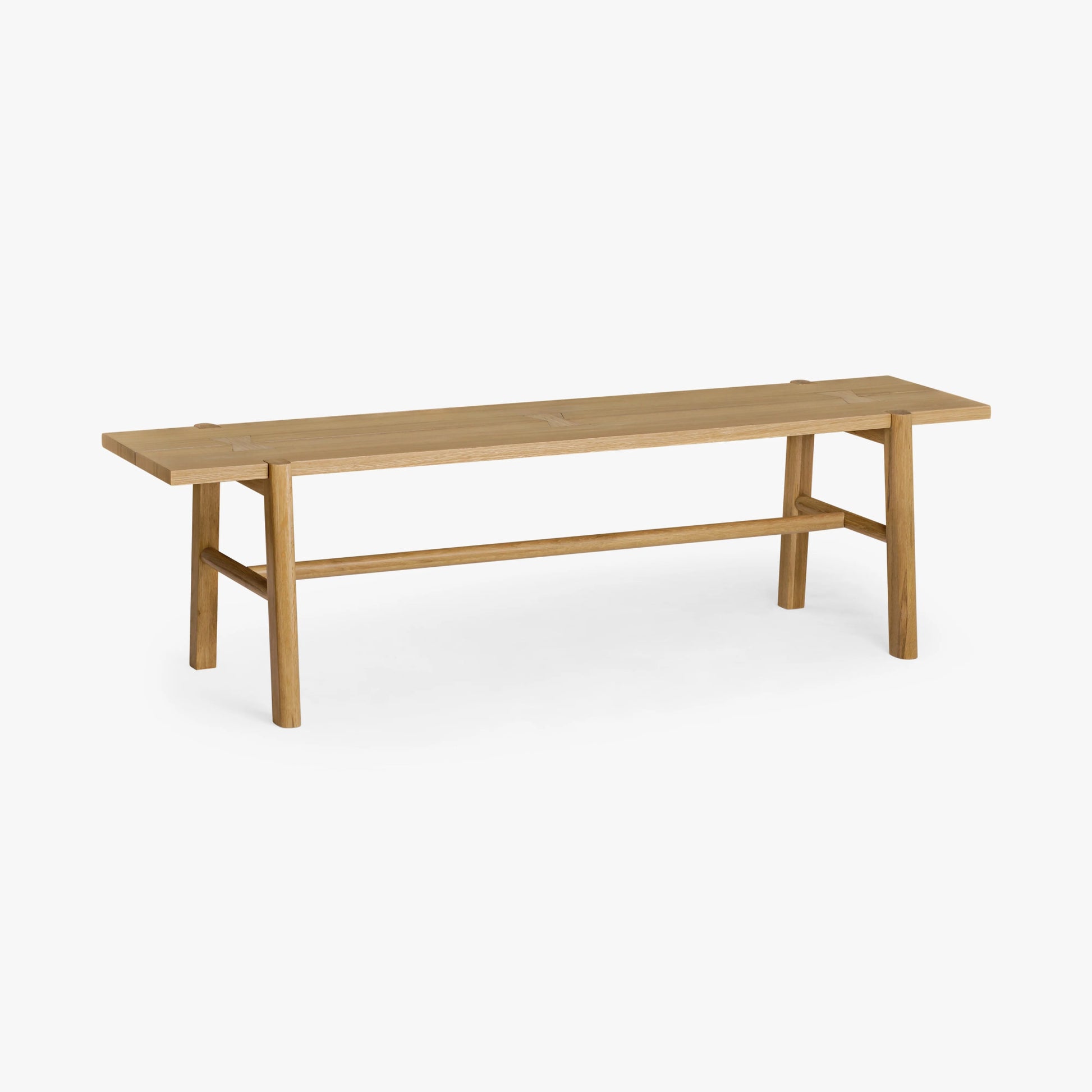 AURA LIVING Soren Oak Dining Bench - Echo Dining