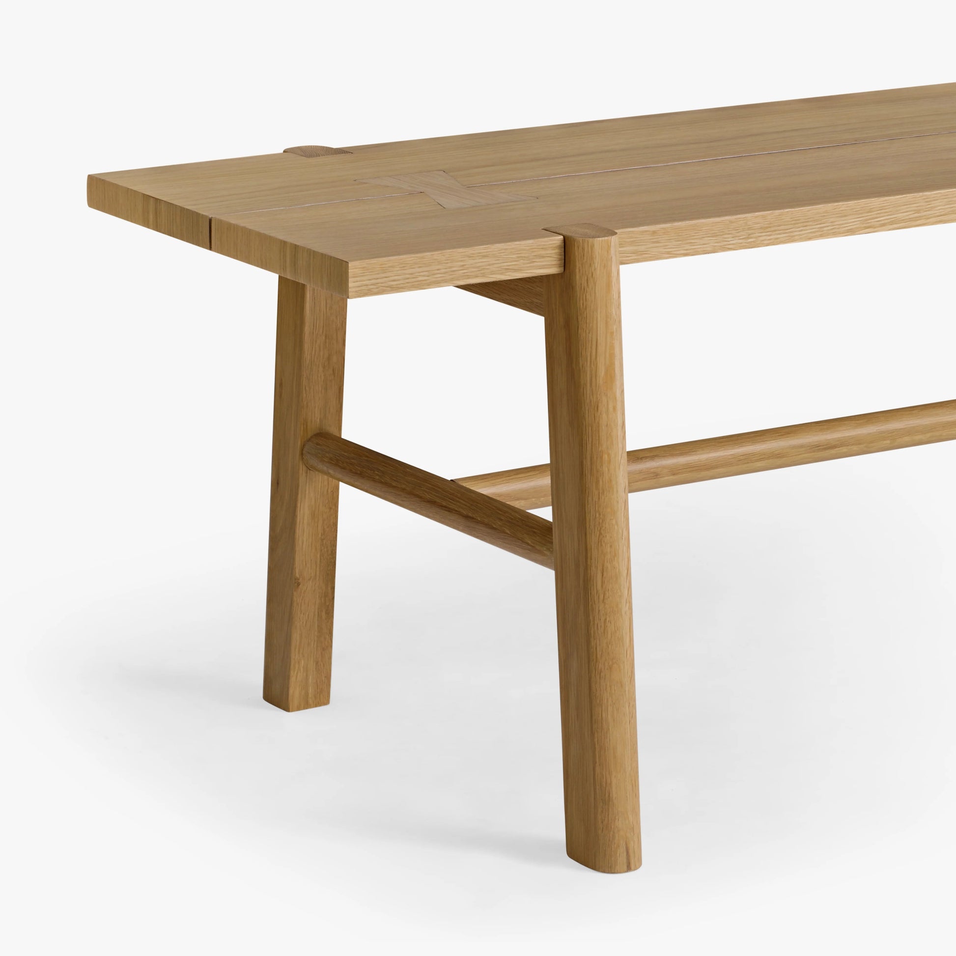 AURA LIVING Soren Oak Dining Bench - Echo Dining