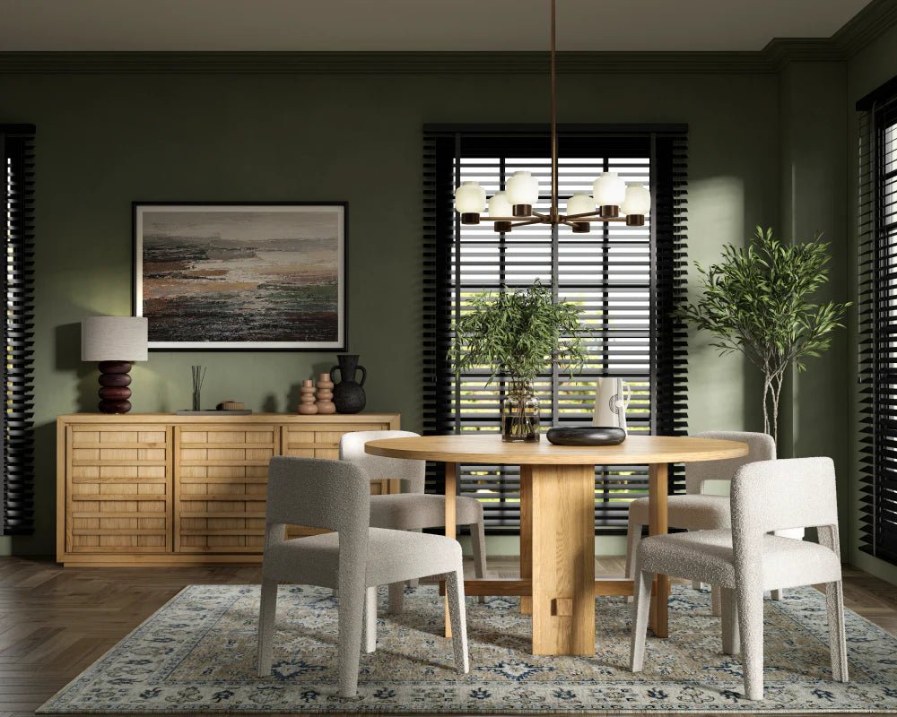 AURA LIVING Sunnyside Round Dining Table - Echo Dining