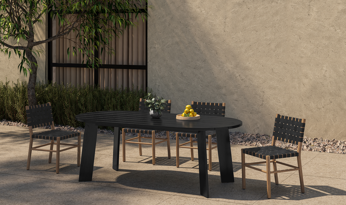 MOE'S Delta Outdoor Oval Dining Table