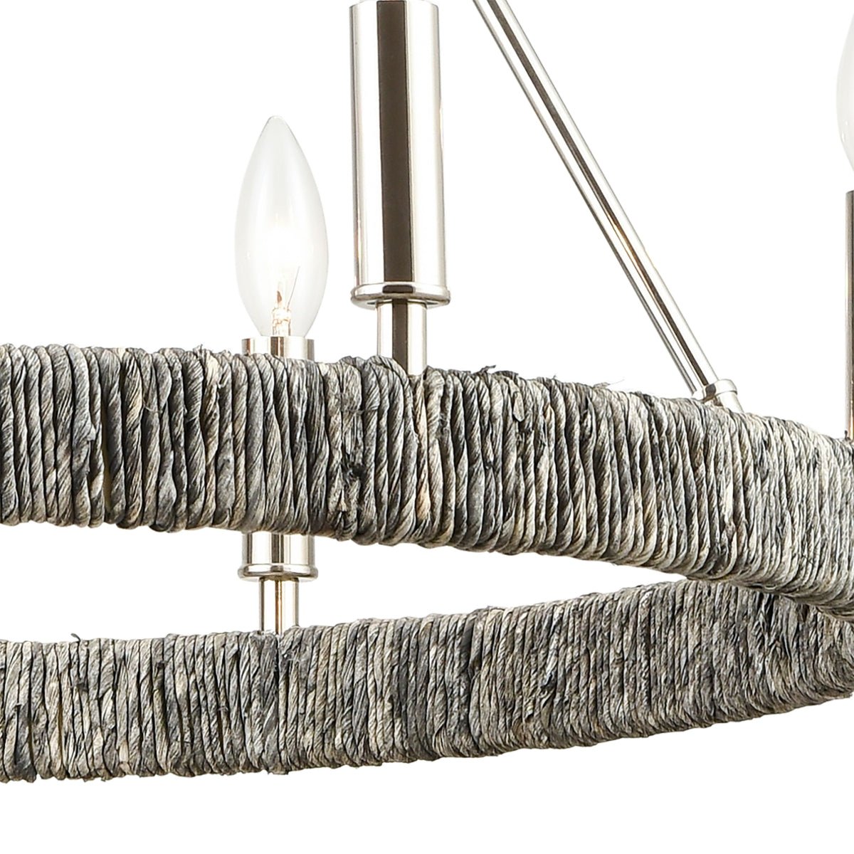 ELK HOME Abaca 27'' Wide 6 - Light Chandelier - Echo Dining