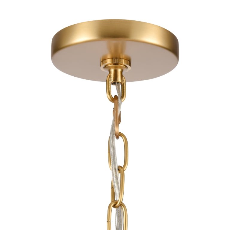 ELK HOME Abaca 32'' Wide 6 - Light Chandelier - Echo Dining