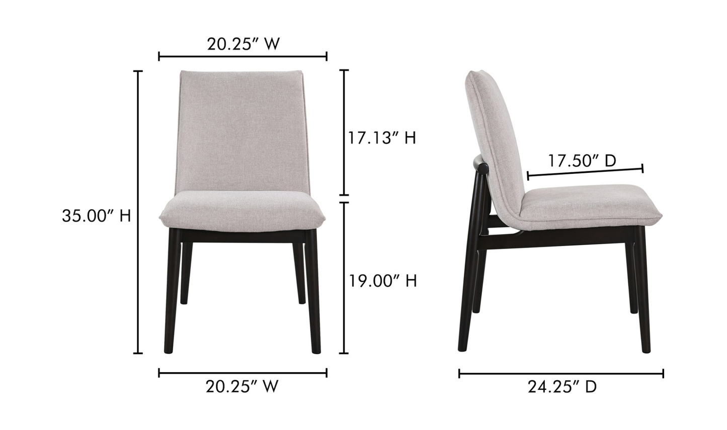 MOE'S Charlie Beige Dining Chair 2 Piece