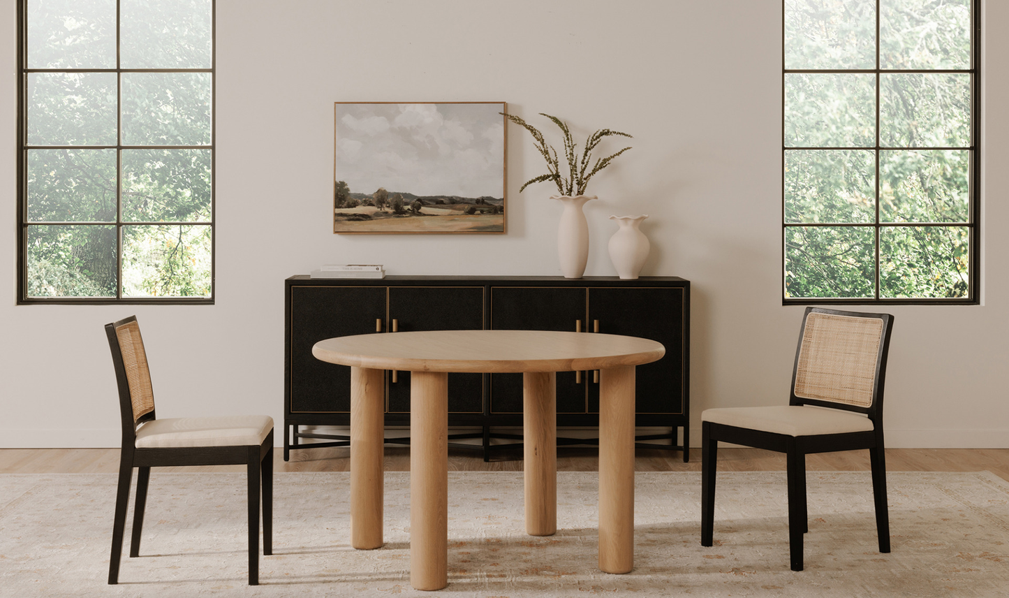 MOE’S Milo Round Oak Dining Table