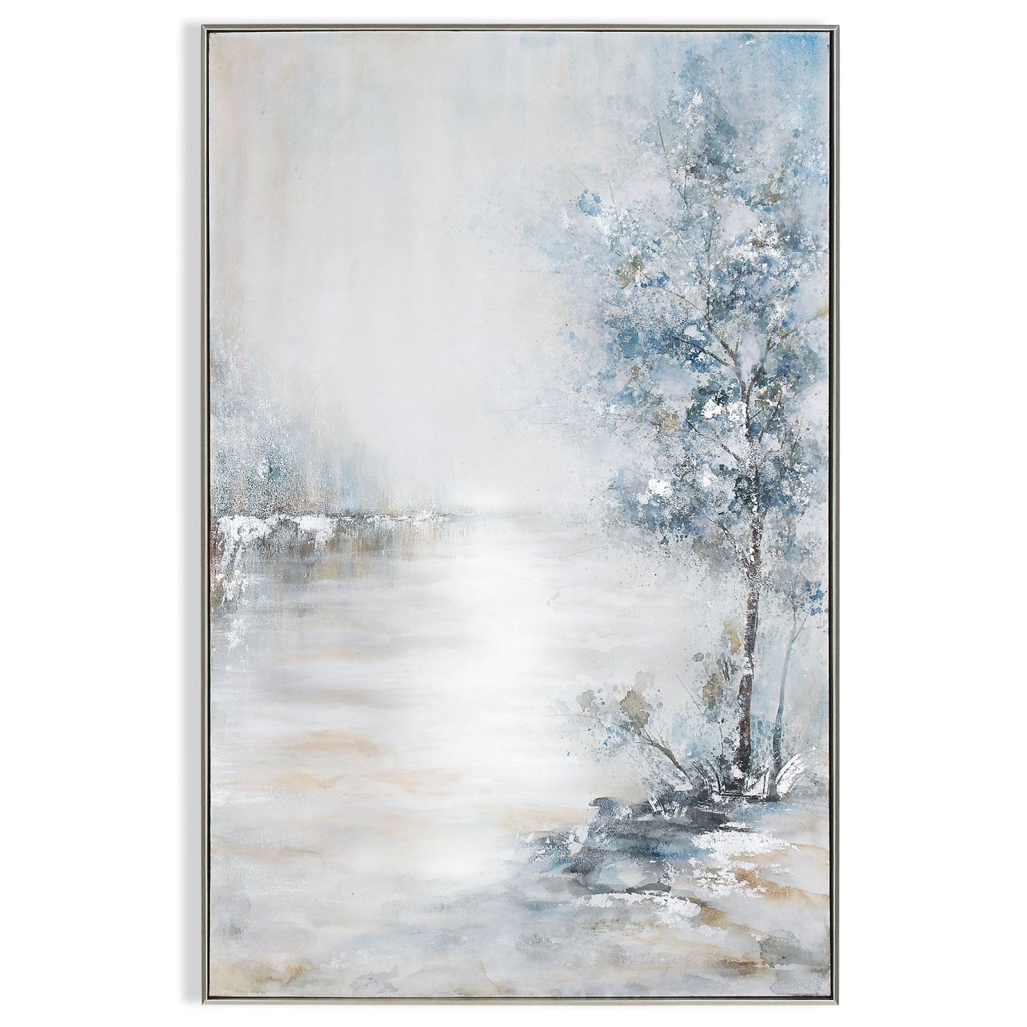 GILD Blue Meadow, Hand Painted Canvas - Echo Dining