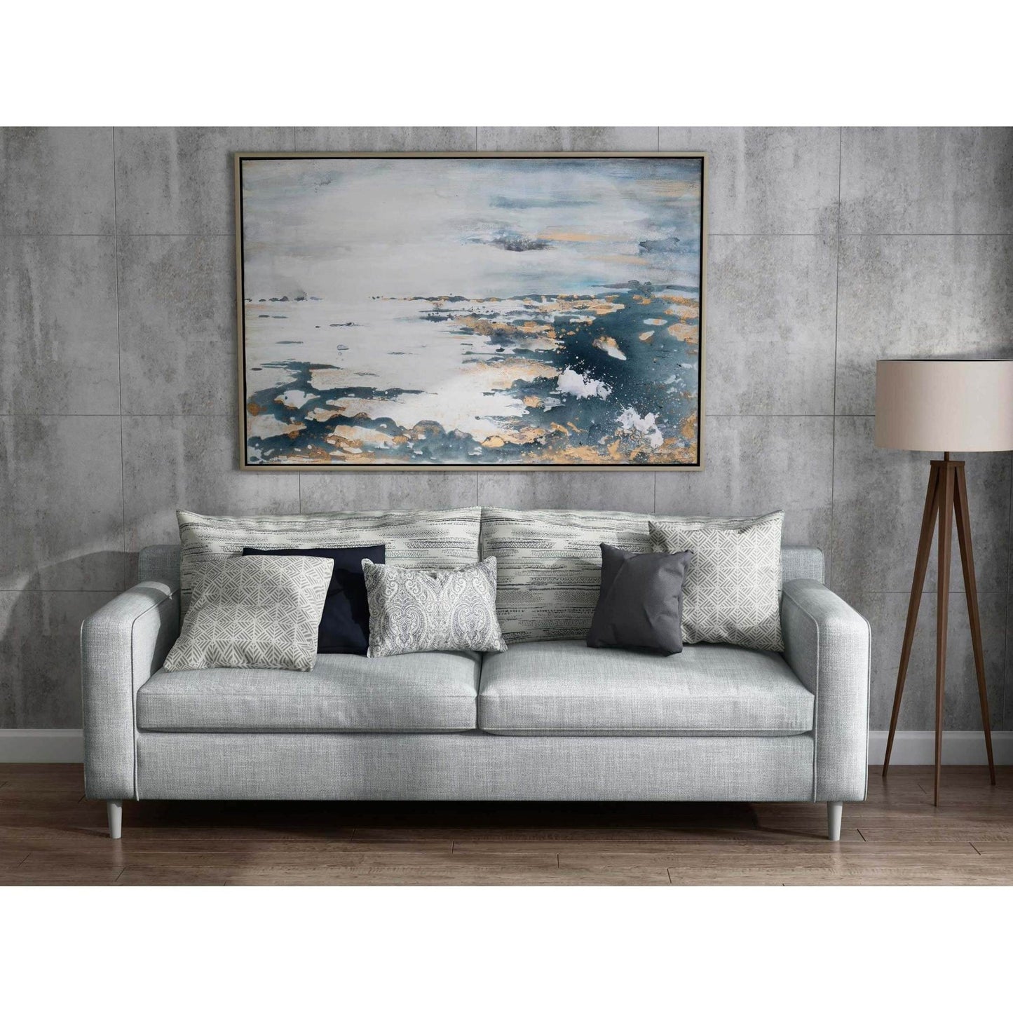 GILD Deep Sea, Hand Painted Canvas - Echo Dining