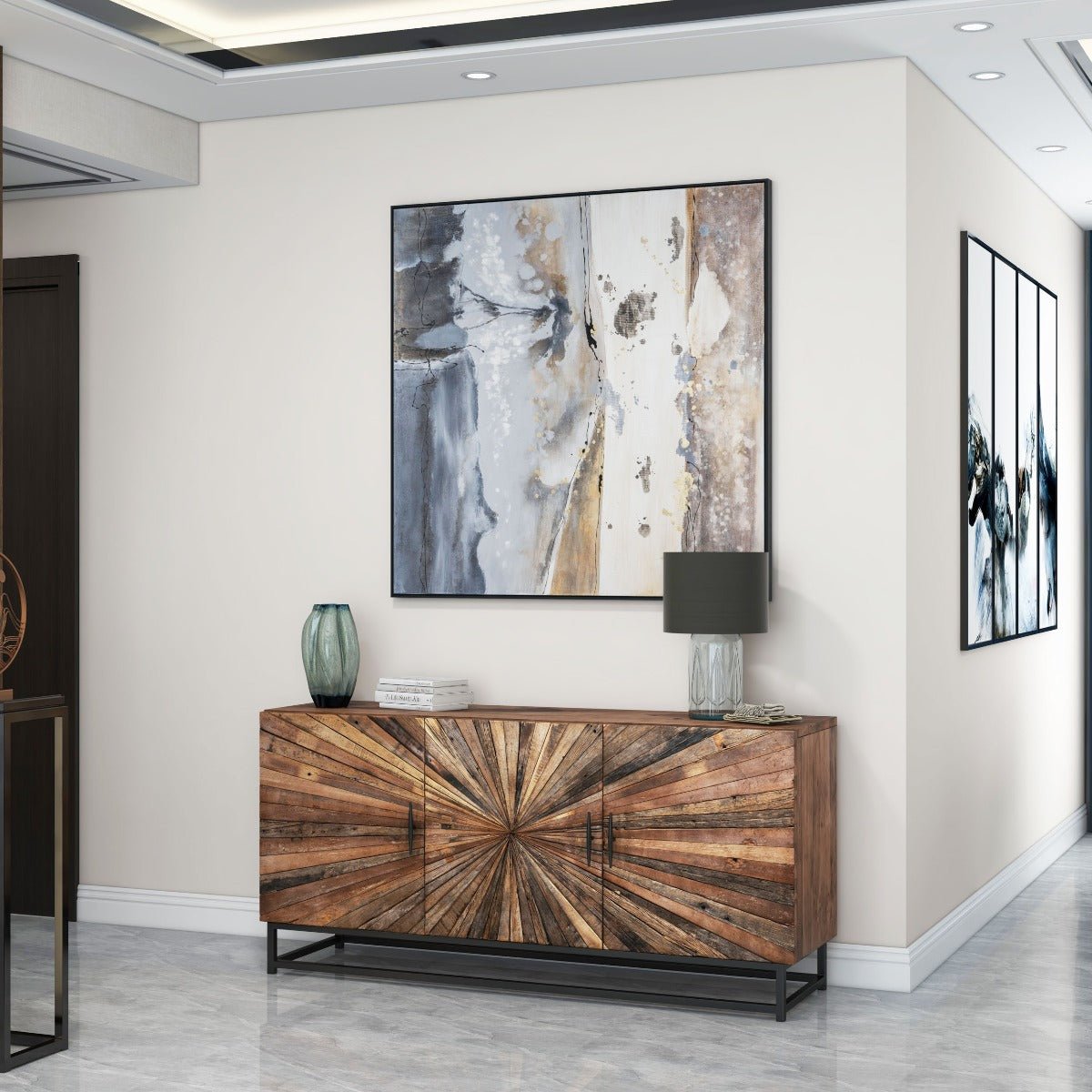 GILD Layered Coast, Hand Painted Canvas - Echo Dining