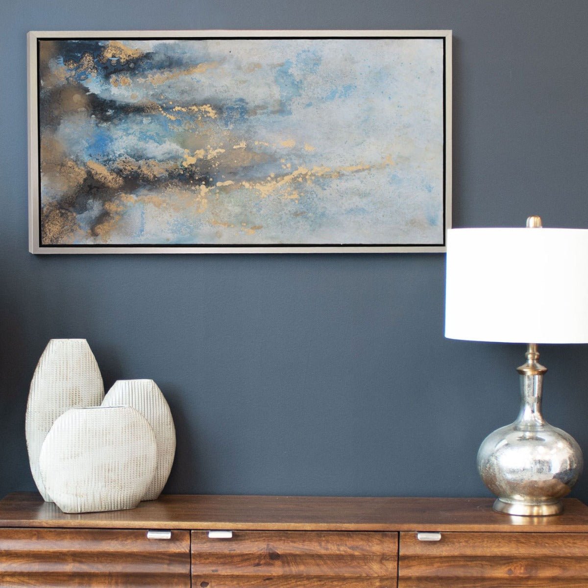GILD Rising River, Hand Painted Canvas - Echo Dining