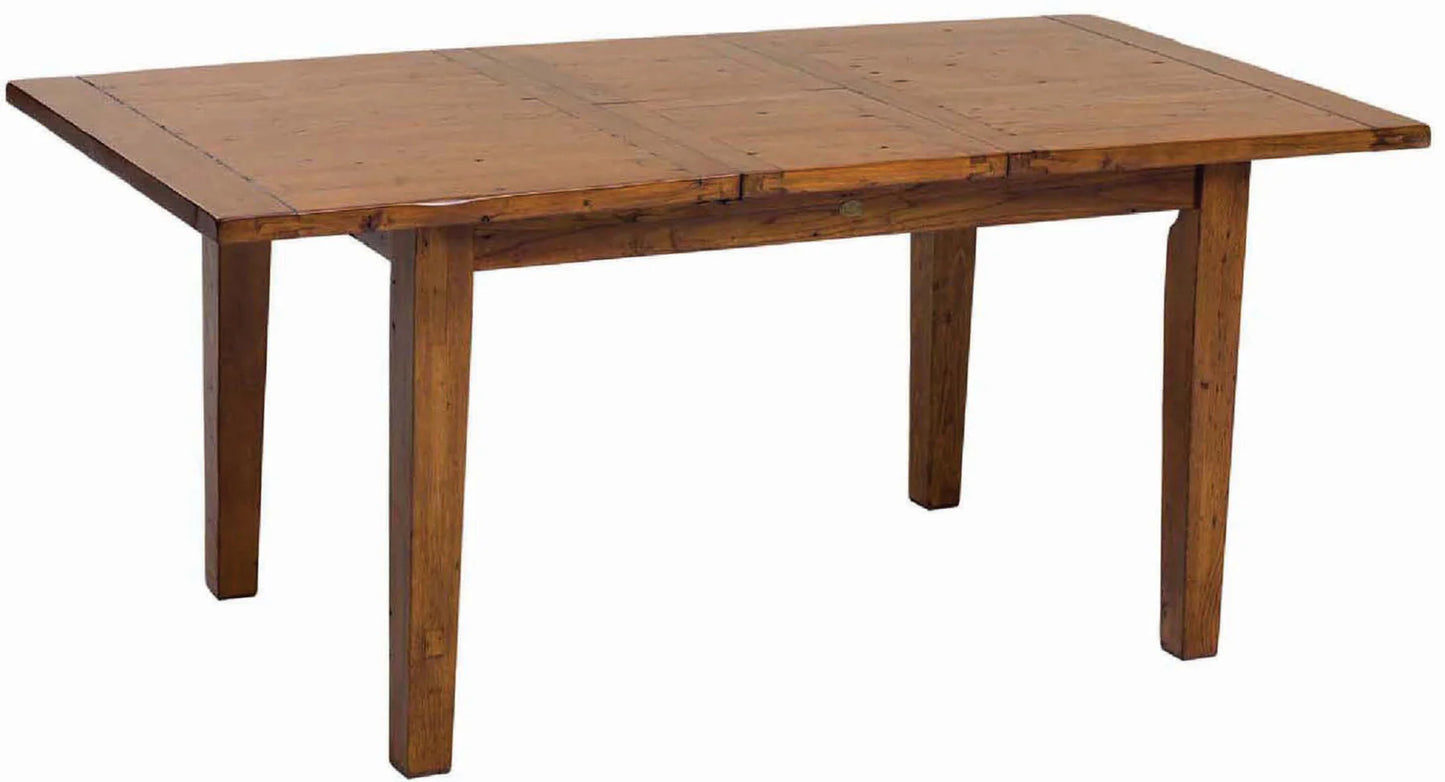 Irish Coast Rustic extension dining table in reclaimed pine with butterfly leaf