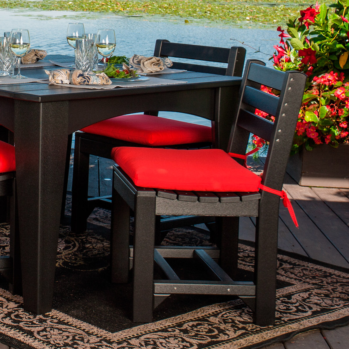 LUXCRAFT Poly Island Dining Chair 2 Piece - Echo Dining