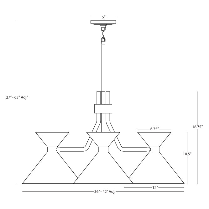 ROBERT ABBEY Cinch Chandelier - Echo Dining