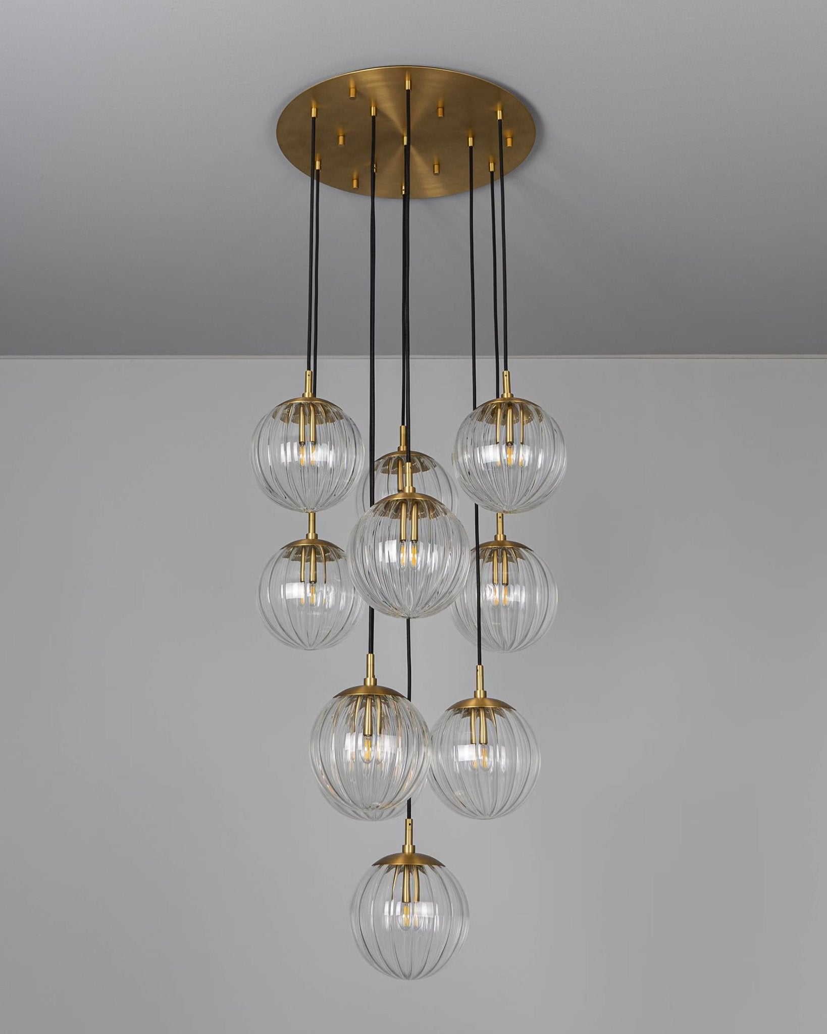 SCHWUNG Globe Cluster 10 Chandelier - Echo Dining