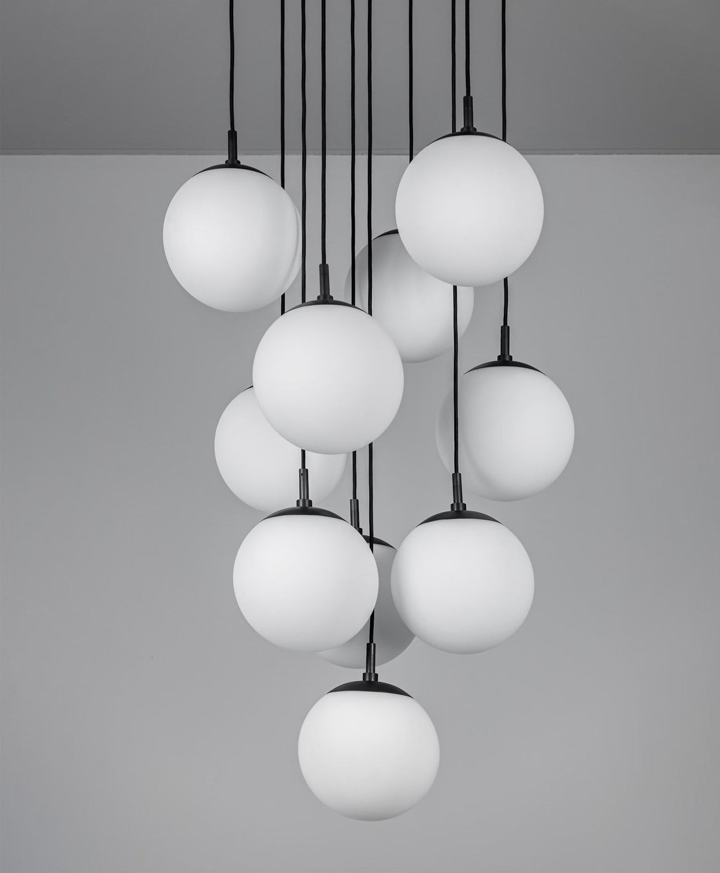 SCHWUNG Globe Cluster 10 Chandelier - Echo Dining