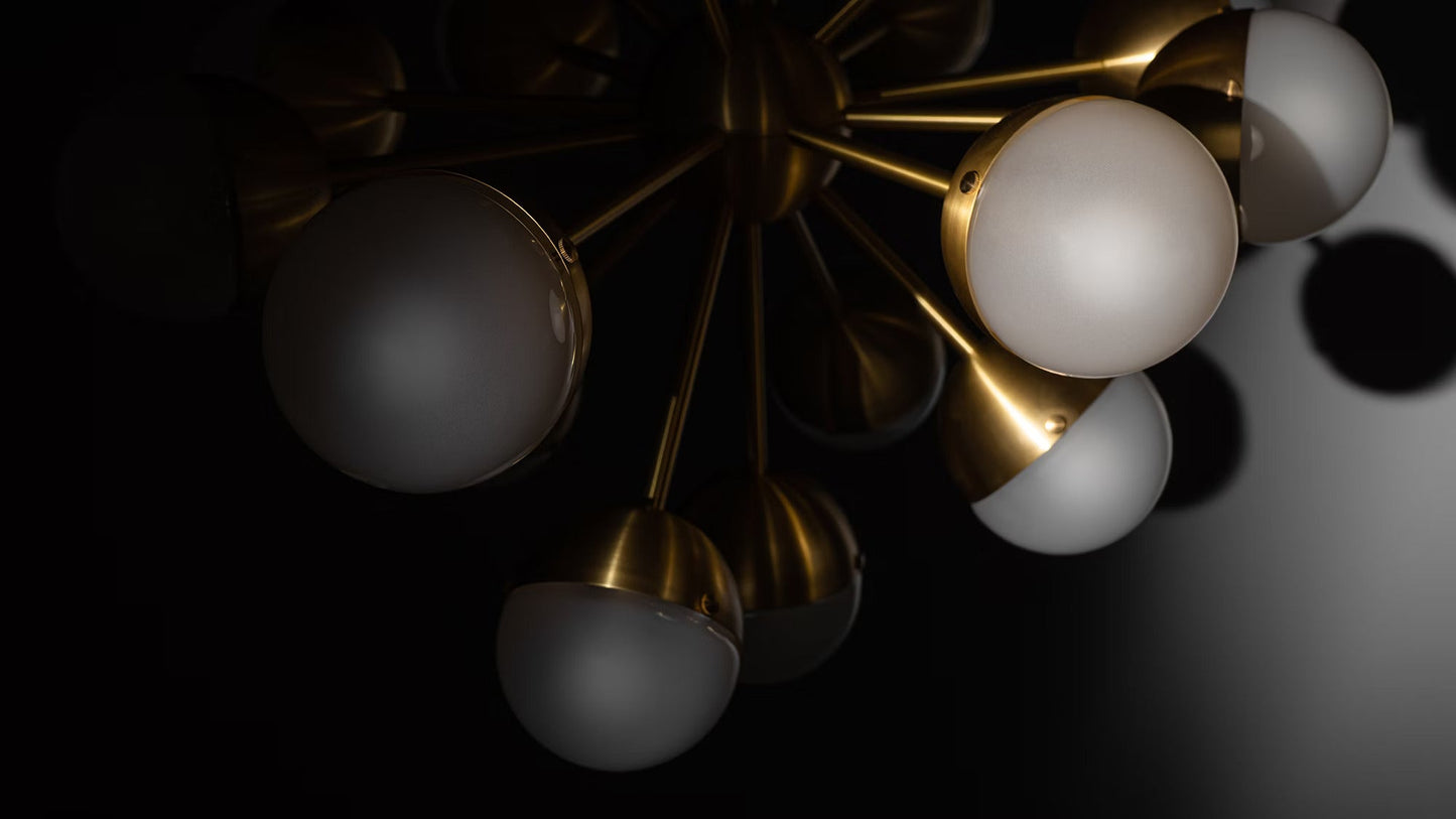SCHWUNG Molecule Spark Oval 17 Chandelier - Echo Dining