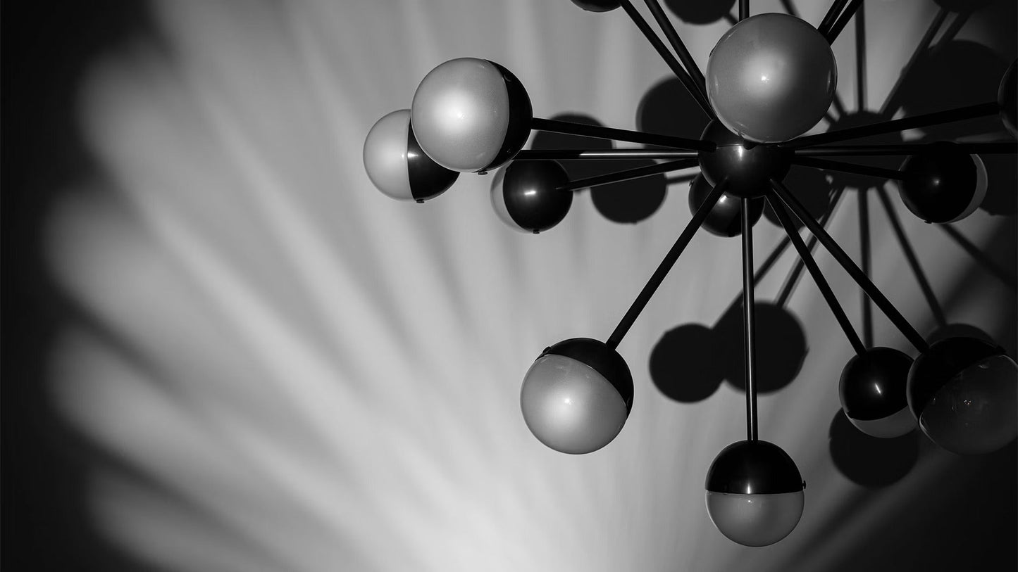 SCHWUNG Molecule Spark Round 17 Chandelier - Echo Dining