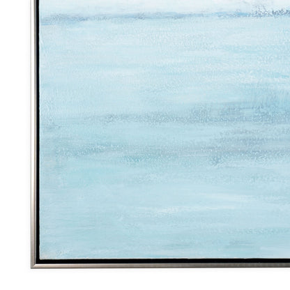 GILD Blue Horizon, Hand Painted Framed Canvas