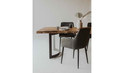 Dining room setup with Cantana Slate Dining Chair.