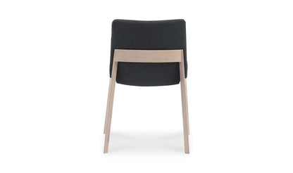 Deco Dark Grey Dining Chair rear view