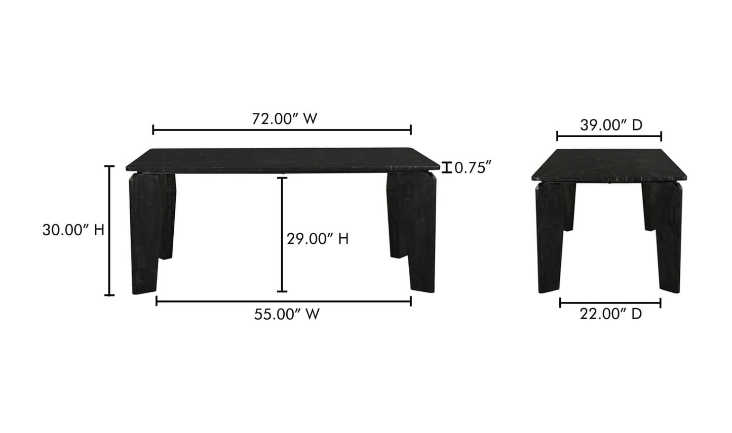 MOE’S Satona Black Dining Table