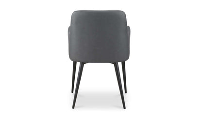 Rear view of Cantana Slate Dining Chair.