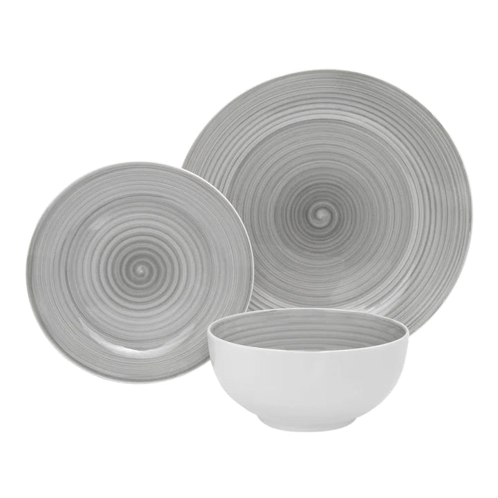 grey dinnerware set