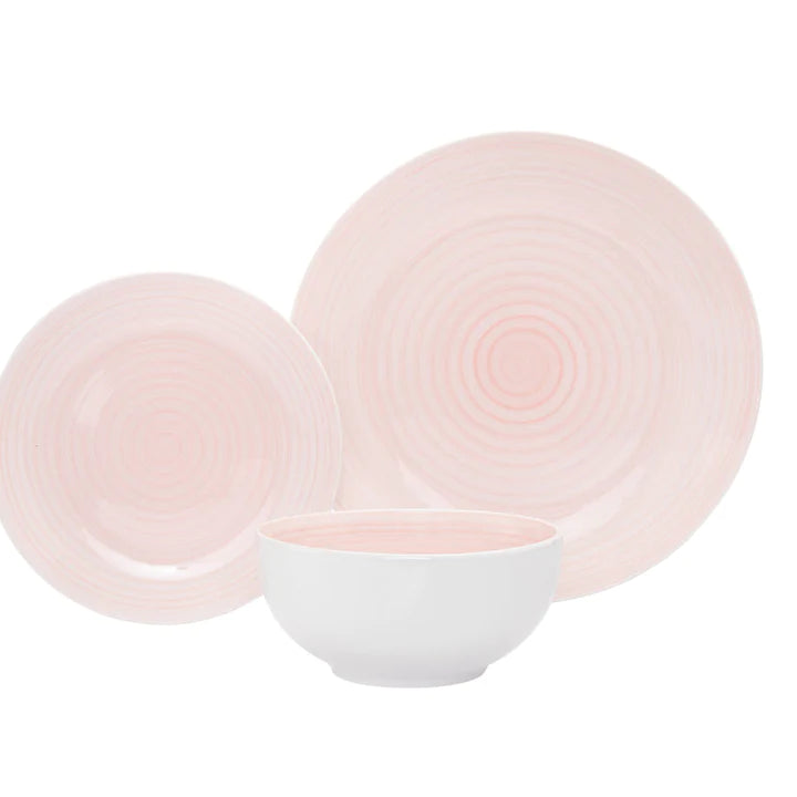 pink dinnerware set