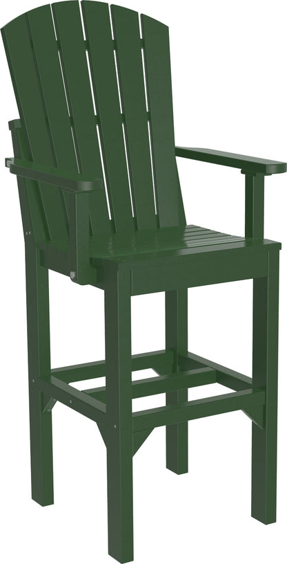 Green Adirondack Bar Arm Chair, evoking the freshness of nature in your backyard.