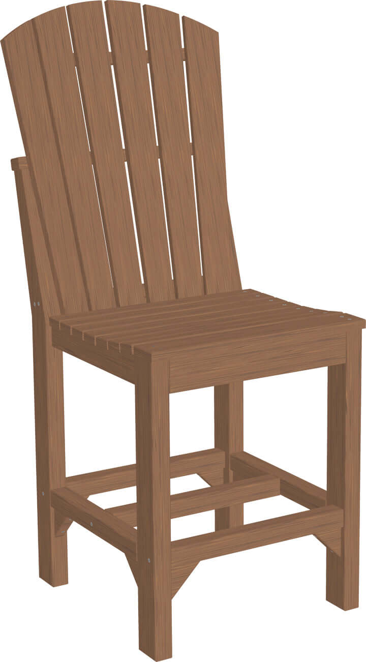 Adirondack Counter Chair in Antique Mahogany finish with classic design.