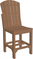 Adirondack Counter Chair in Antique Mahogany finish with classic design.