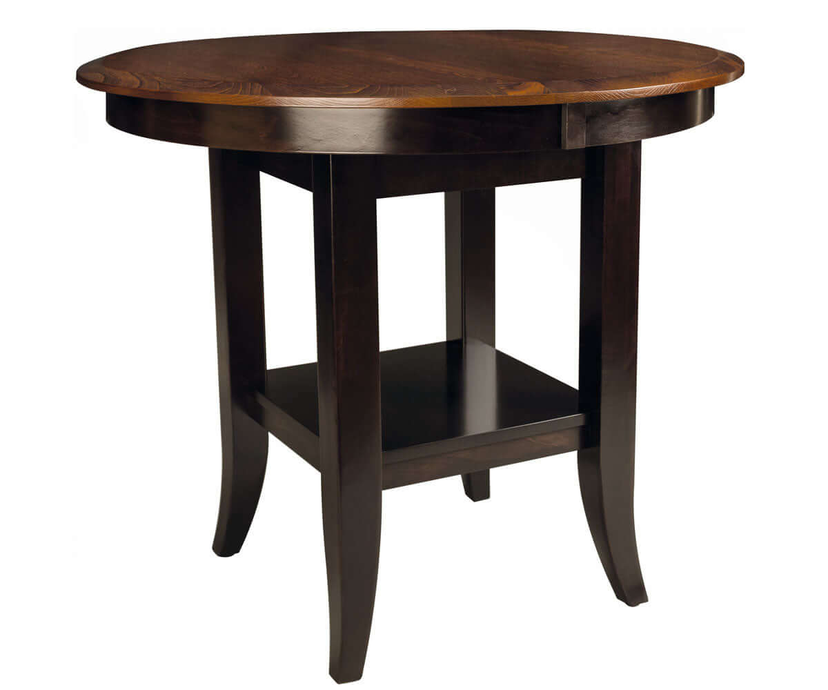 Elegant and durable Christy Round Solid Top Dining Table with smooth, rounded edges, perfect for any dining space.