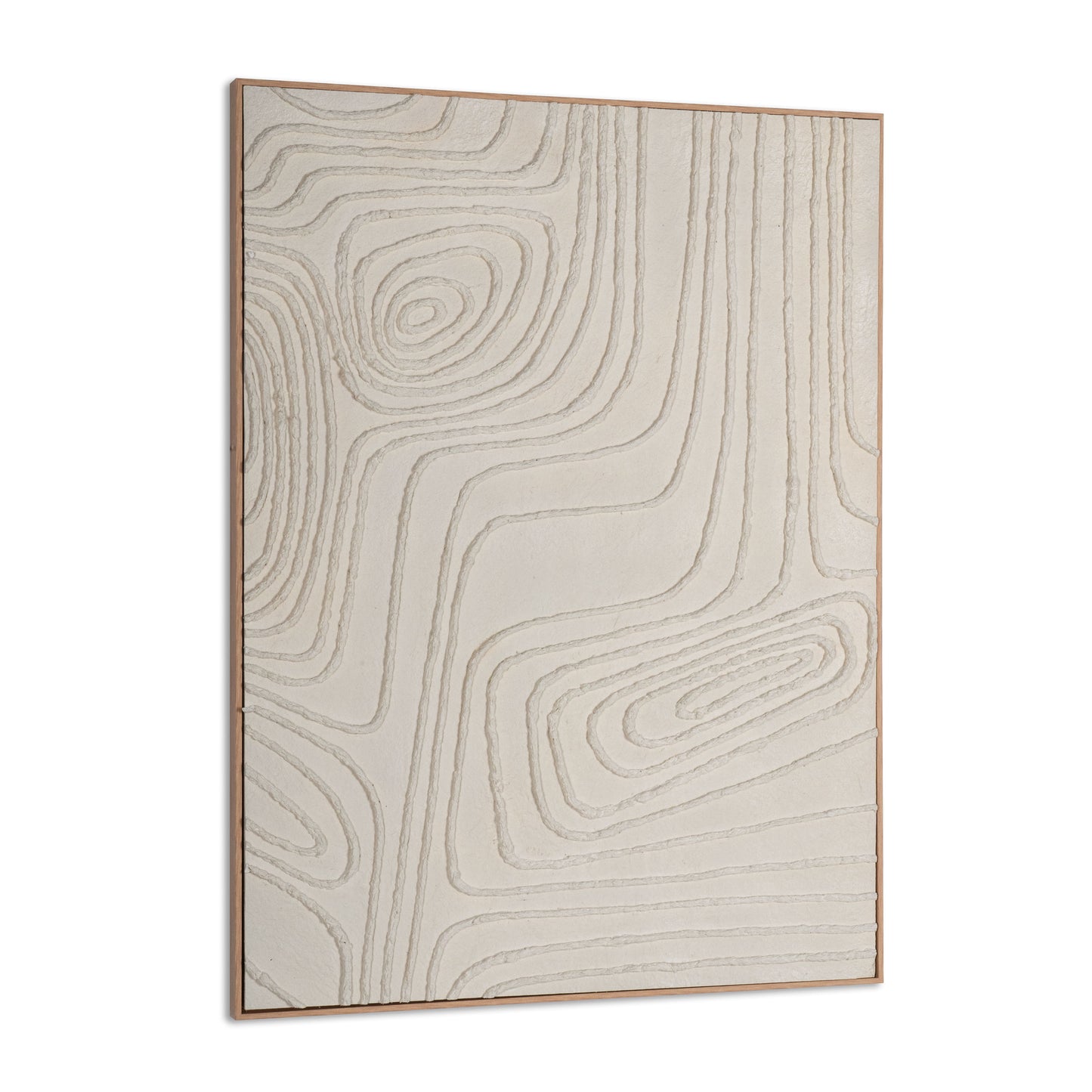 Wall art showcasing terrain-inspired textures and minimalist design.