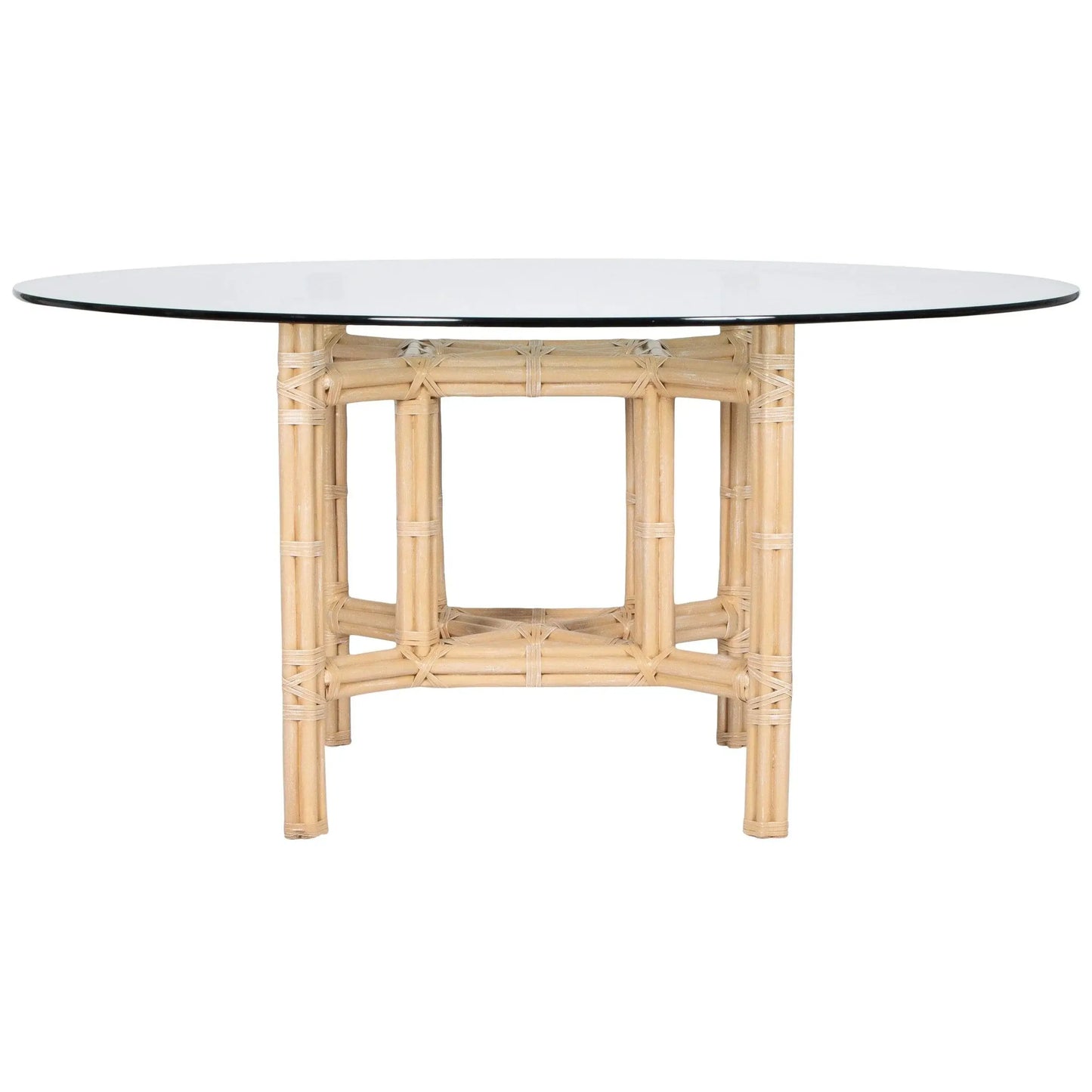 DAVID FRANCIS Square Rattan Dining Table Base