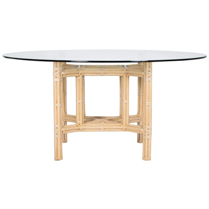 DAVID FRANCIS Square Rattan Dining Table Base