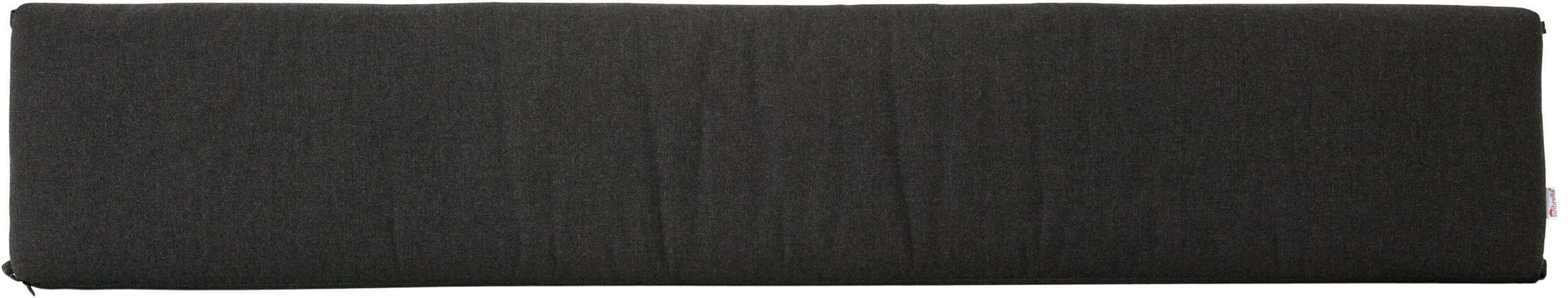 72" Cafe Bench Cushion in Spectrum Carbon - Deep Grey, Solid and Timeless, Offers a Neutral Base for Any Decor