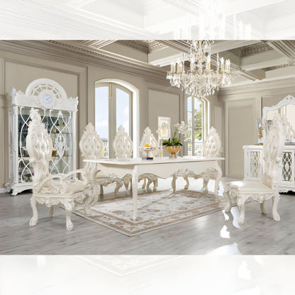 Full HD-13012-I dining set in an elegant, Victorian-inspired dining room setting.