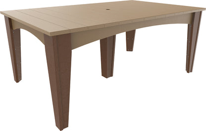 solid wood outdoor dining table